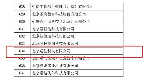 北京软件开发公司名单1000家