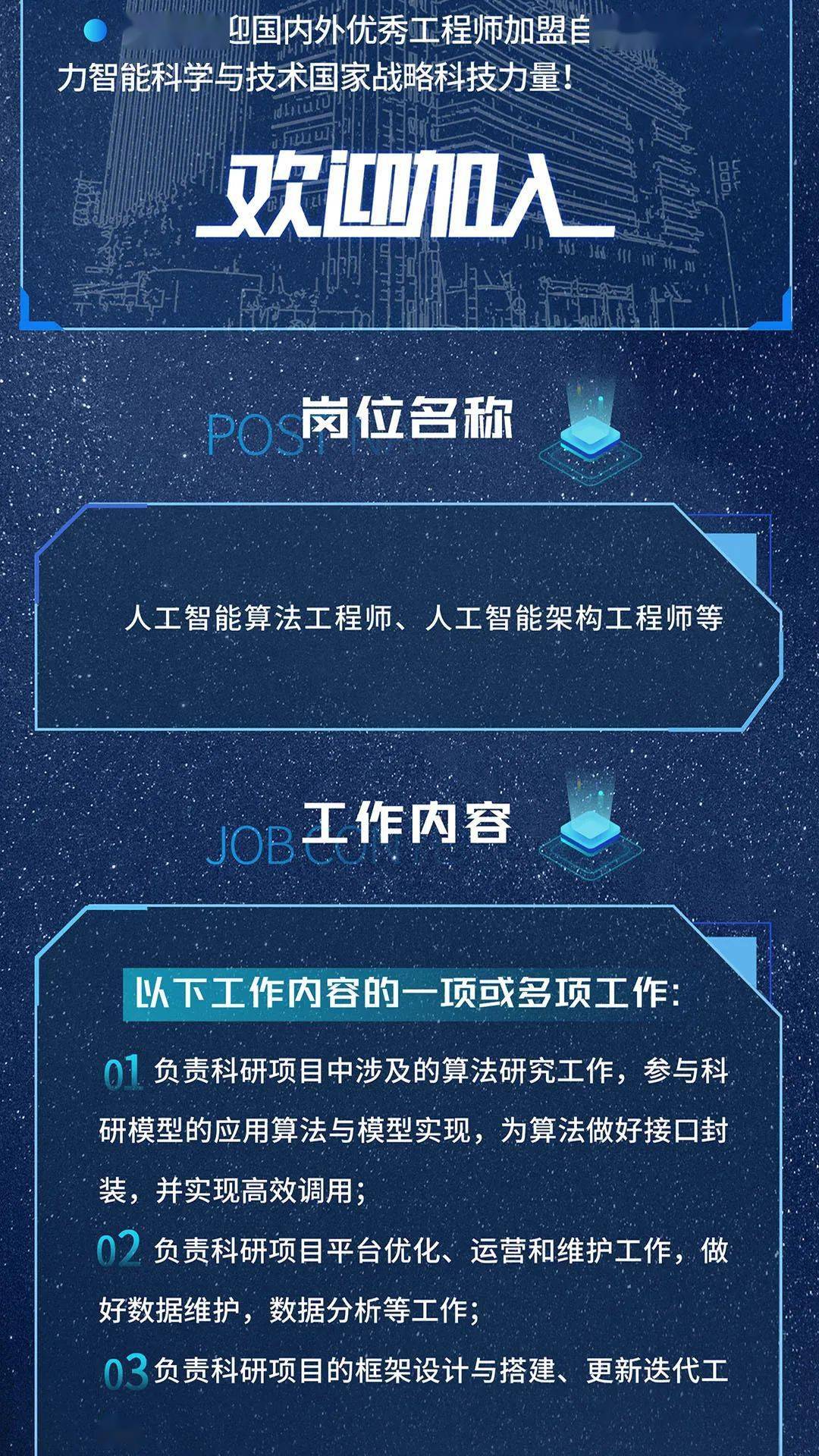 人工智能工程师招聘启事