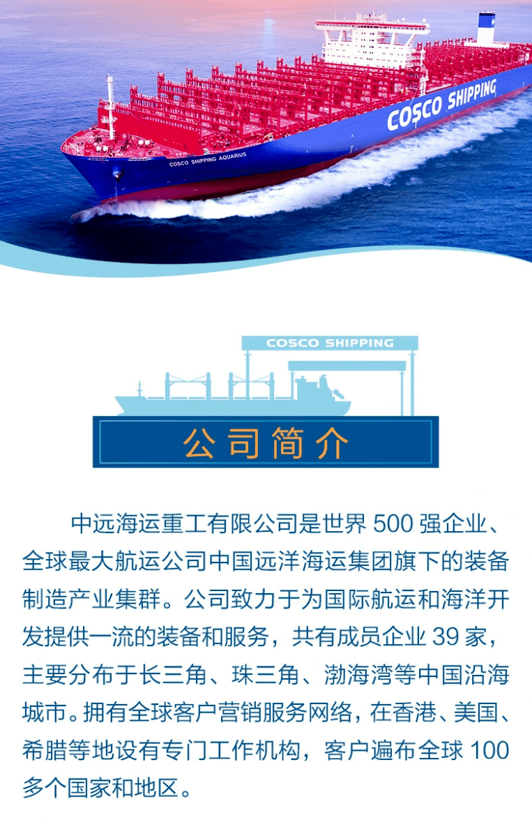 上海中远海运重工有限公司招聘